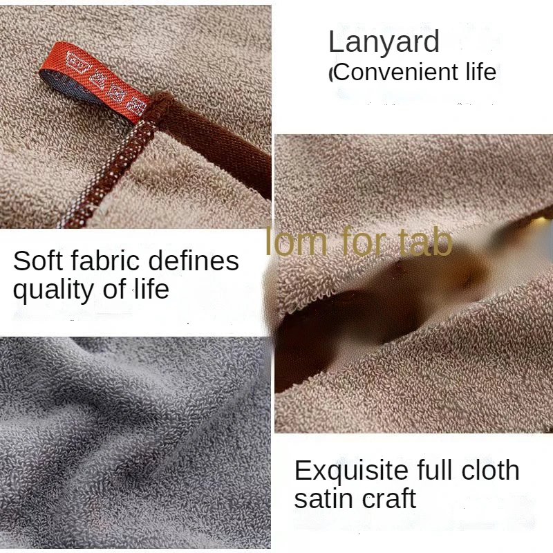 Полотенце для мытья лица мужчин высококачественное Большое Квадратное