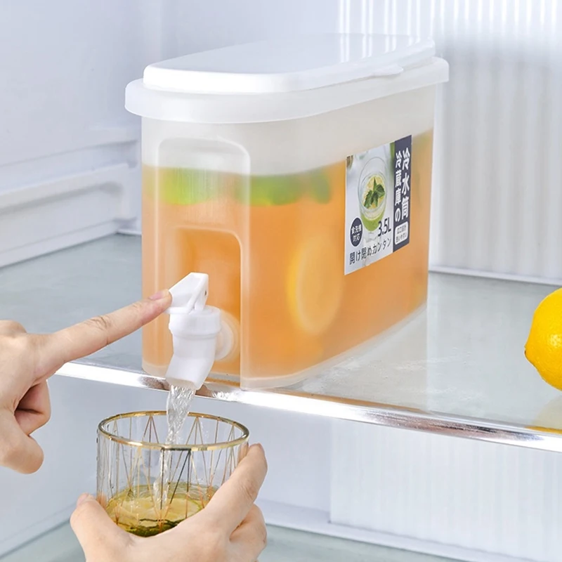 Фото Диспенсер Kulkas Mini, 3,5 литров, воздушный Kecil Ketel Minuman Dingin Keran, Диспенсер, мини-емкость для сока, 2 шт. №3