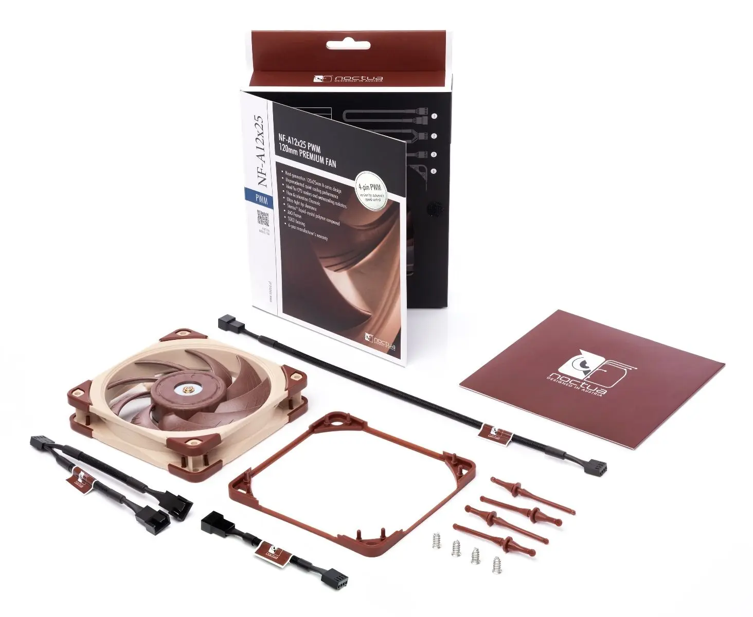 Noctua NF-A12x25 120 мм Кулер Бесшумный вентилятор Радиатор процессора Кулер Тихий корпус Охлаждение Холодный вентилятор Контроль температуры Тихий радиатор (art.: 3920d06836767) - 3920d06836767