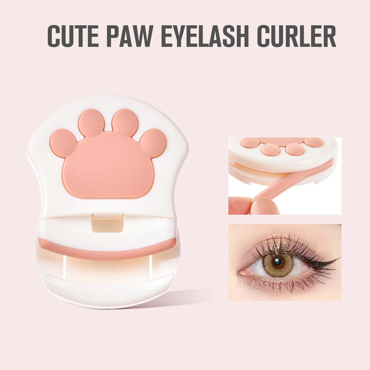 Cute eyelash curler Portable Long-lasting curling tool False styling makeup |