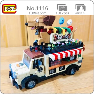 LOZ 1116 Vehicle World Hot Dog Bread Car Pet Balloon Picnic Food Truck Model Mini Blocks Bricks Building Toy for Children no Box LOZ 1116 Vehicle World Hot Dog Bread Car Pet Balloon Picnic Food Truck Model Mini Blocks Bricks Building Toy for Children no Box