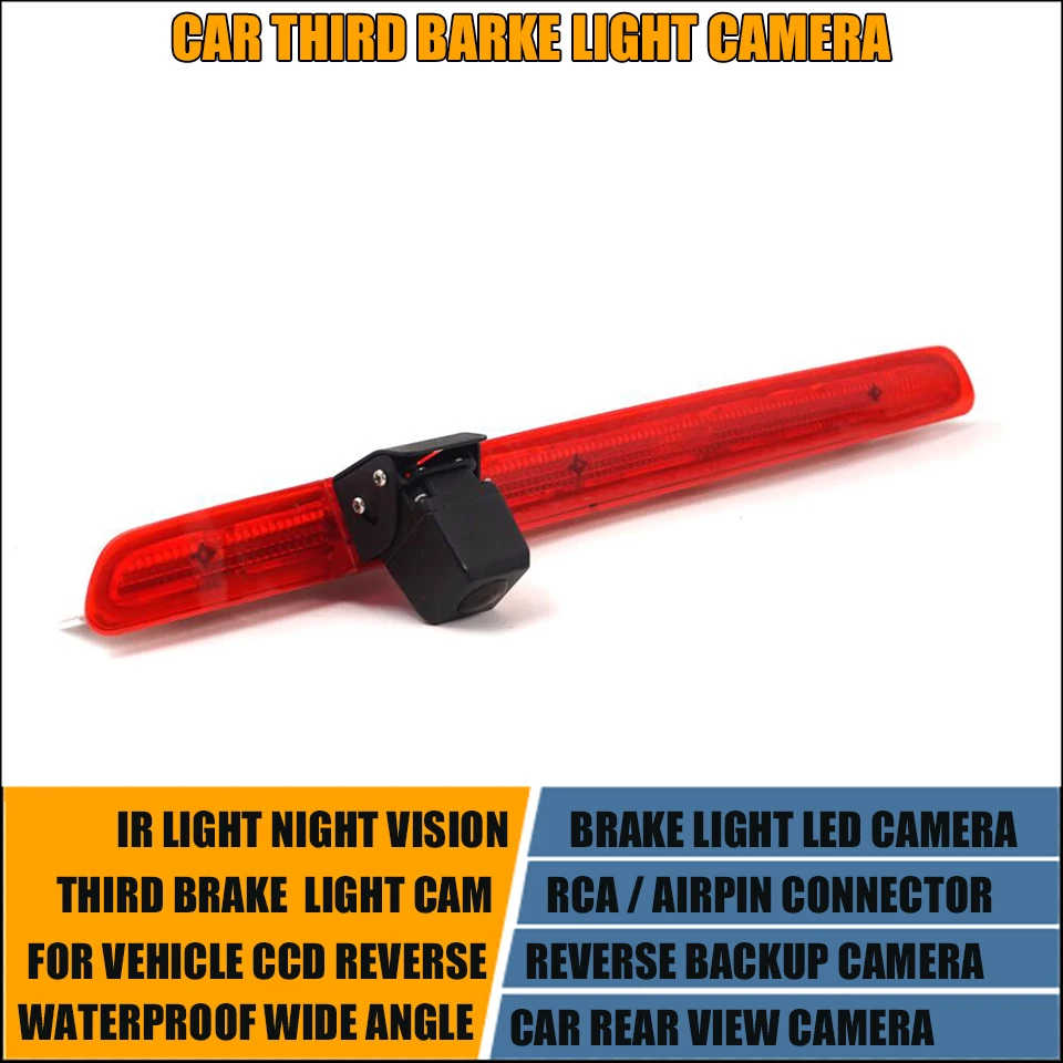 

Car Third Brake Light Rear View Camera for VW Transporter T6 Tailgate 2016-Night Vision Camera car Rear view Brake Light Camera