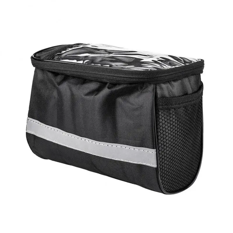 

Вместительная велосипедная сумка на раму, многофункциональная портативная сумка на плечо для телефона и сенсорного экрана, Велосипедное оборудование для руля