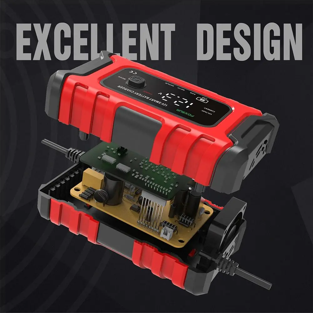 

Sellers Smart Automatic Digital LCD Display For AGM/GEL Pulse Repair Battery Charger Smart Car Battery Charger 12V 6A