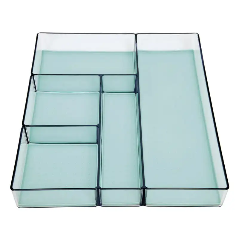 

Basics Clear Multi Compartment Organization in Aqua