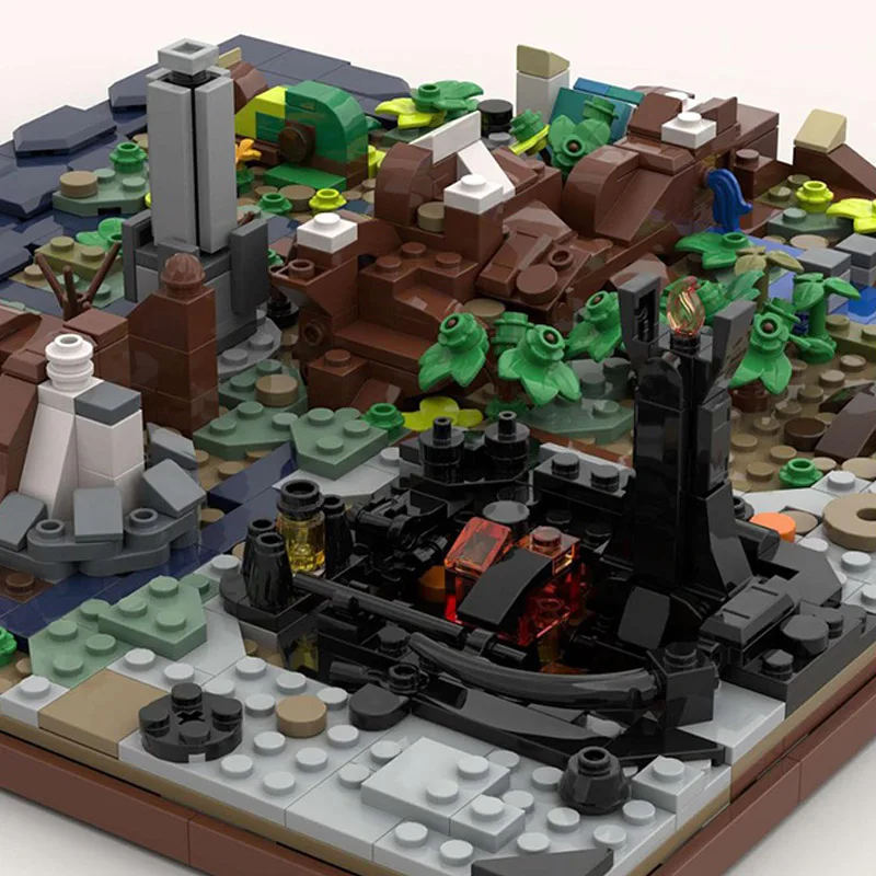 794 шт. MOC Властелин колец карта Ближней Земли модель строительные блоки сделай сам