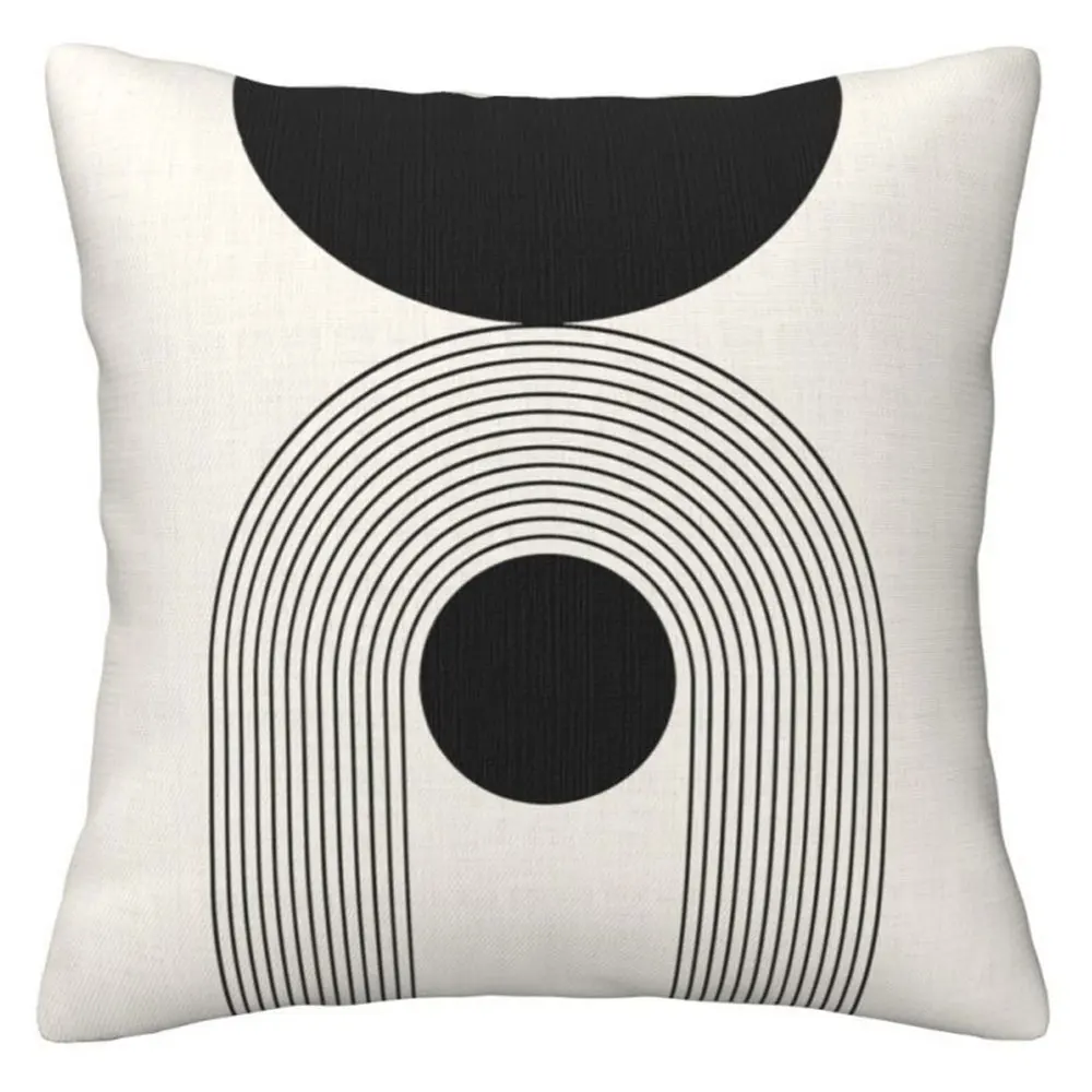 

Черно-белые геометрические чехлы для подушек 40x40 см