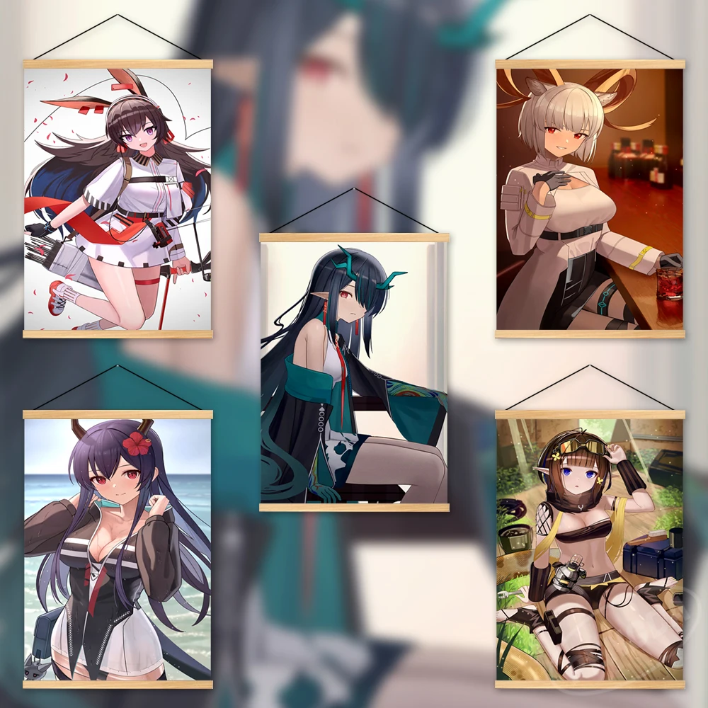 

HD Домашний Настенный декор, картины рыцарей, Eunectes, внутренний художественный плакат, деревянный подвесной Аниме Холст, печатные модульные к...