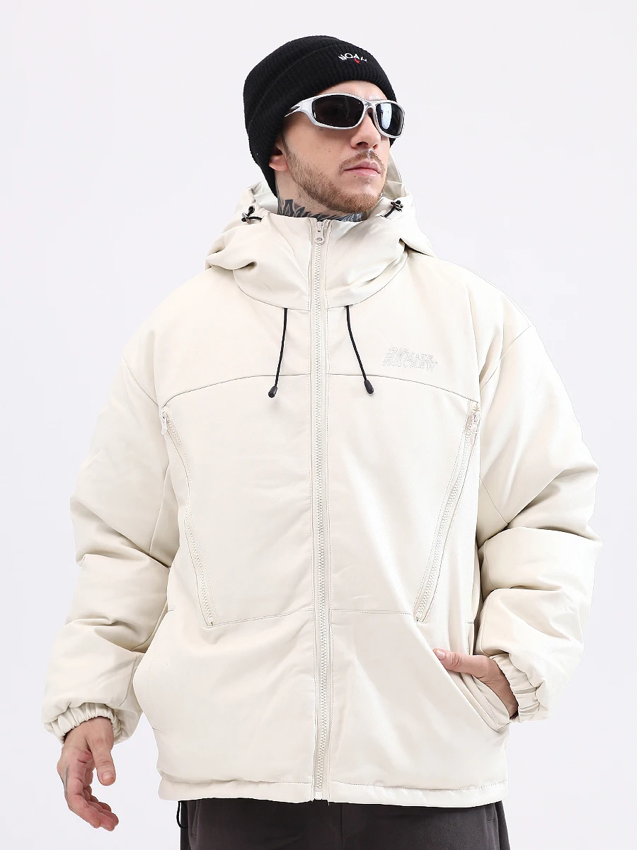 Mens Winter Parka Jacket Streetwear Outwear Harajuku Padded Jacket Hooded Loose Warm Coat Unisex puffer jacket