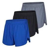 marathon running shorts lightweight quick drying breathable moisture absorbing mens fitness training three point pants shorts
