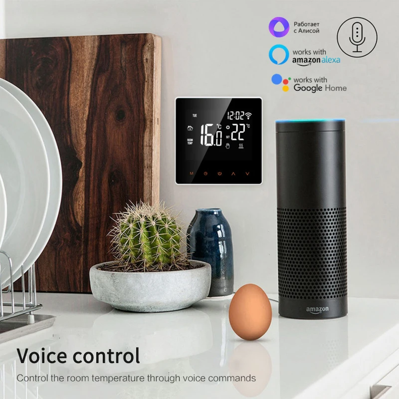 

Tuya ZigBee Smart Thermostat,Temperature Controller For Electric Floor Heating,Water/Gas Boiler Voice Control for Google Home
