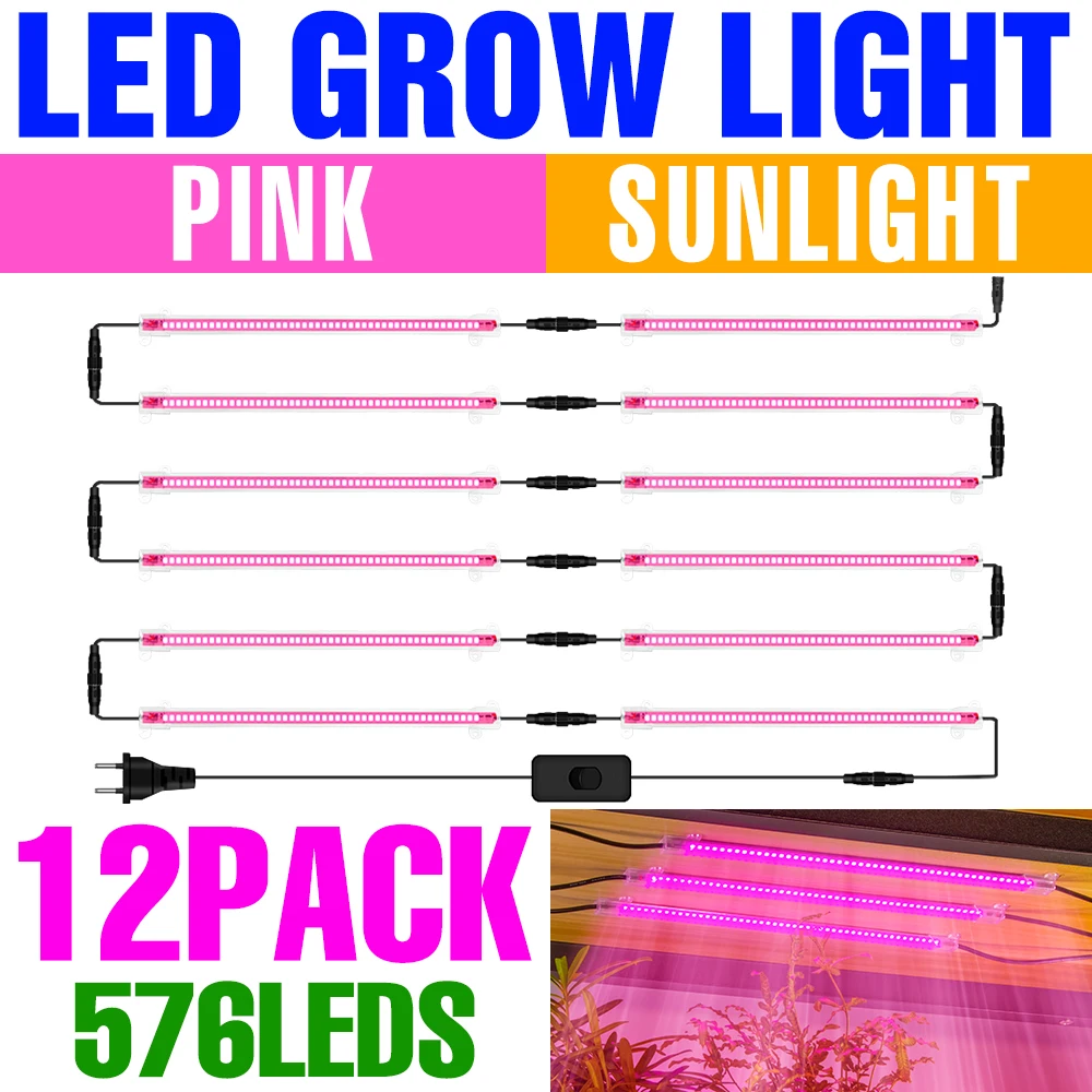 

LED Grow Light Full Spectrum Phyto Lamp Flower Seeds Indoor Hydroponics Cultivation Plants Light For Seedlings Growbox Phytolamp