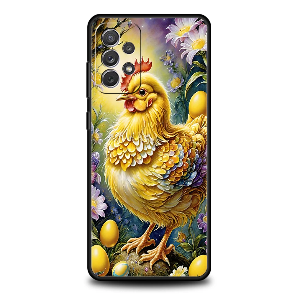 Фото Чехол для телефона Samsung Galaxy A73 A55 A53 A51 A35 A33 A32 A25 A23 A22 A15 A13 A17 A07 5G с изображением петуха, мягкий чехол из ТПУ №5