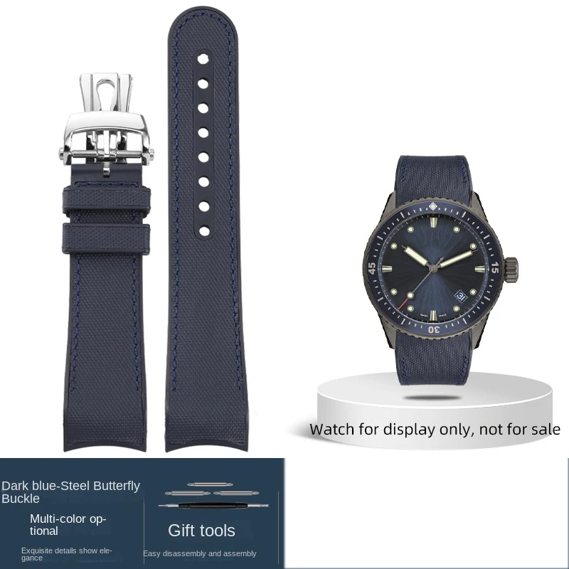 Для Blancpain 23 мм Arc Viton ремень пятьдесят Fathoms мужской ремешок 5000 FKM сменные ремешки