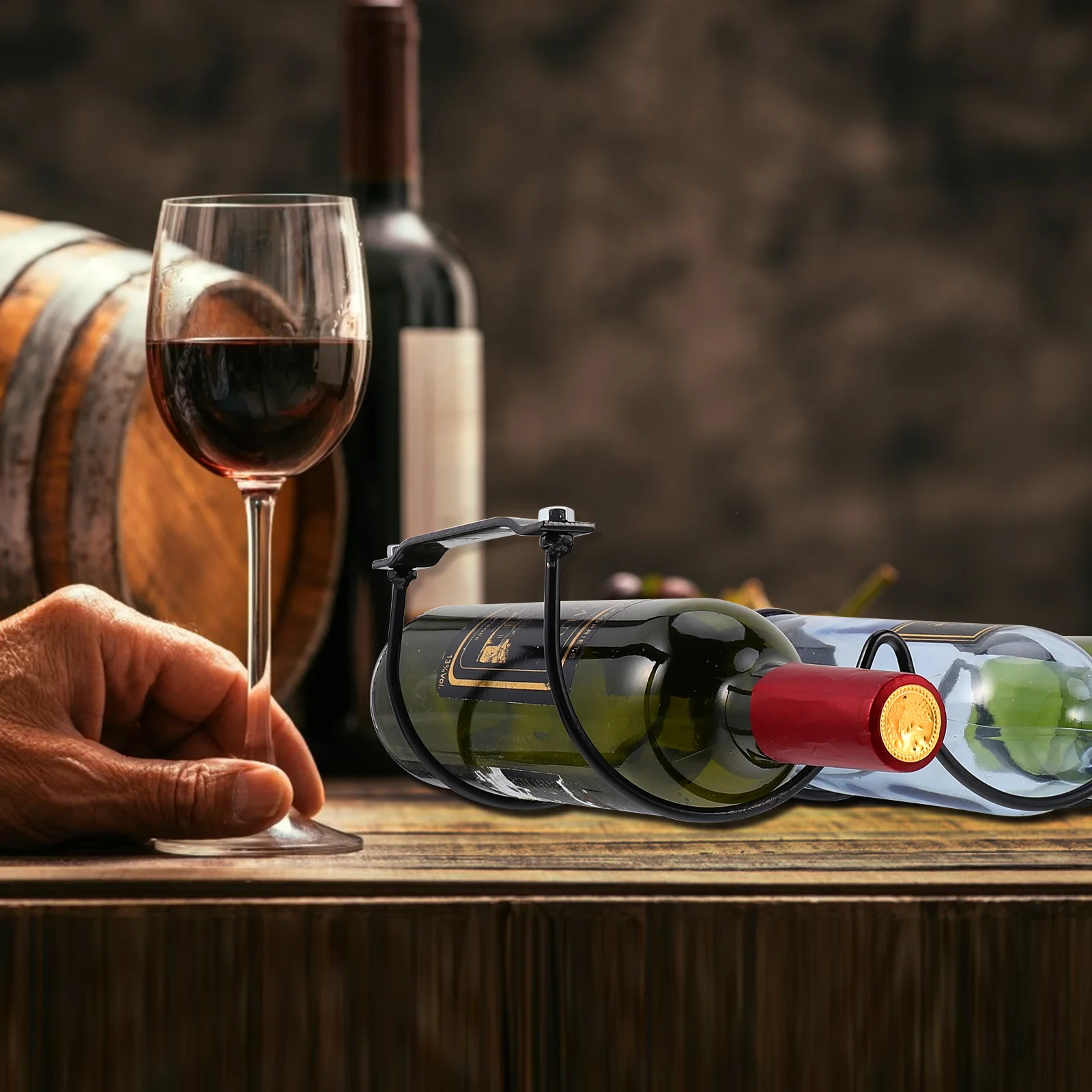 2 шт. стойка для бутылок органайзер стаканов металлическая креативная железная