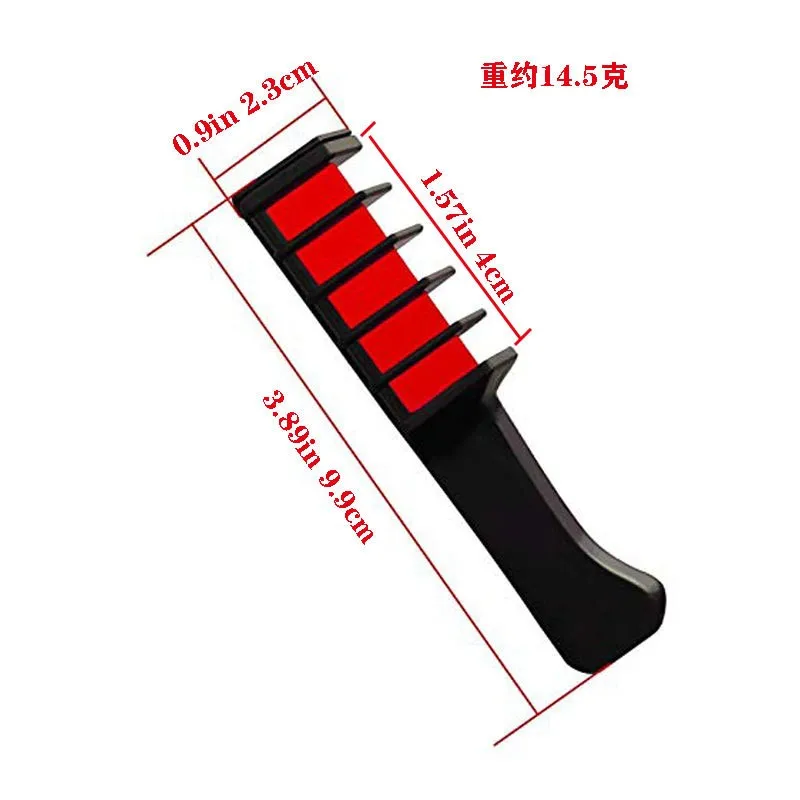 Бриллиантовая краска для волос с расческой вечеринки макияж 9 цветов одноразовая