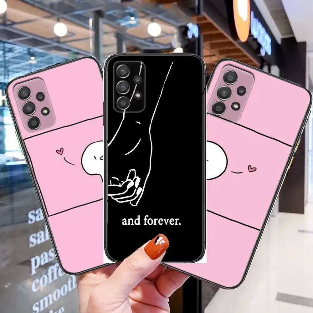 

affectionate style Phone Case Hull For Samsung Galaxy A70 A50 A51 A71 A52 A40 A30 A31 A90 A20E 5G a20s Black Shell Art Cell Cove