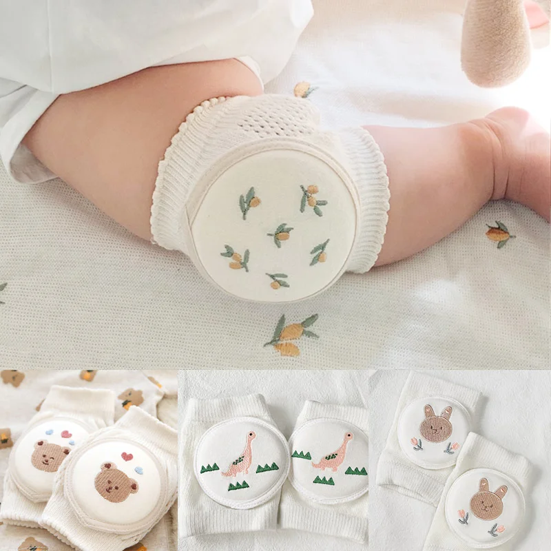 

2022 Baby Cartoon Knee Pads Cotton Mesh Crawling Elbow Toddler Protector Safety Infant Kneepad Leg Warmer Kids Cushion Legging