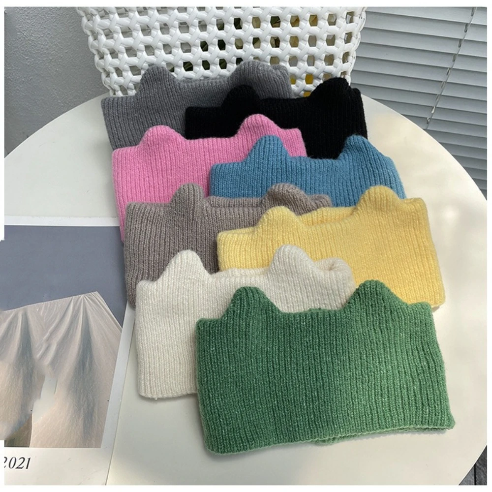 Модная повязка на голову с милыми кошачьими ушками эластичная однотонная