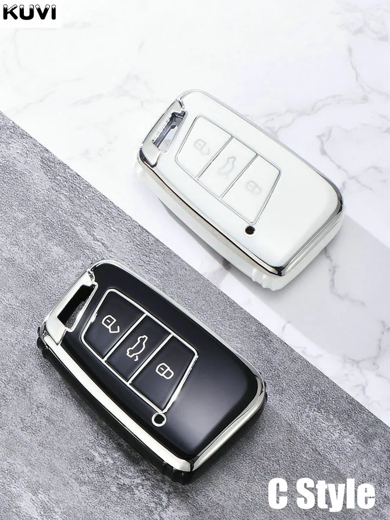 Чехол для автомобильного ключа VW Polo Tiguan Passat B5 B6 B7 Golf MK Jetta Skoda Kodiaq Superb Octavia |