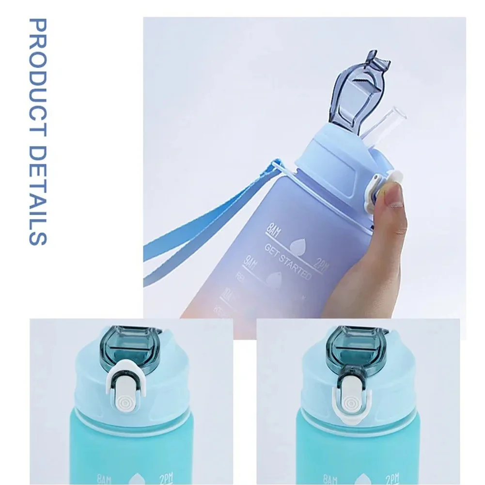 Портативная бутылка для воды с соломинкой Спортивная большой емкости 30 унций