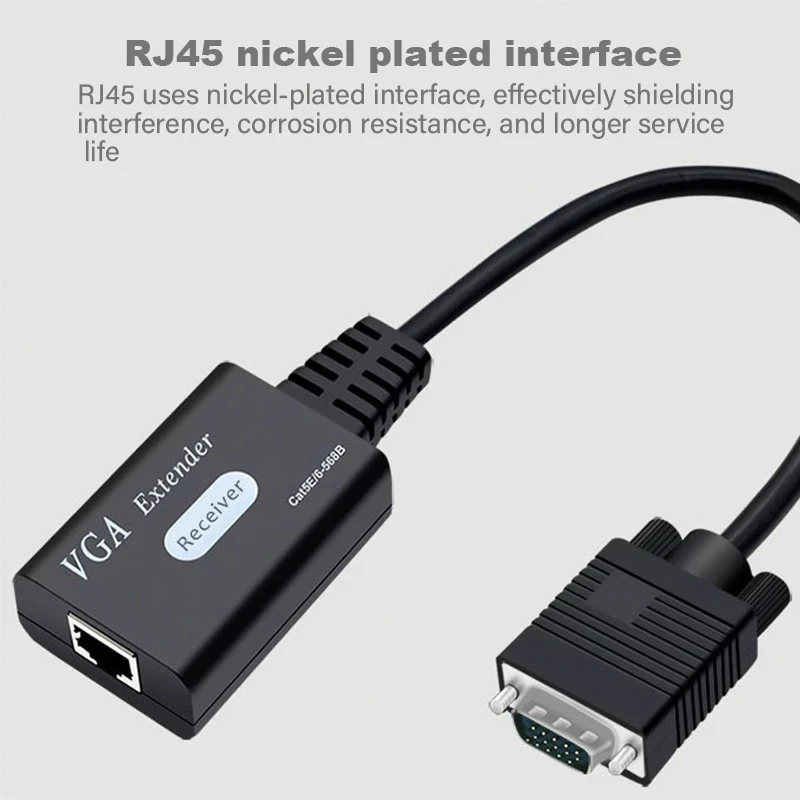 Удлинитель VGA по сети ethernet 60 м кабель cat6/5 30 удлинитель на RJ45 приемник адаптер