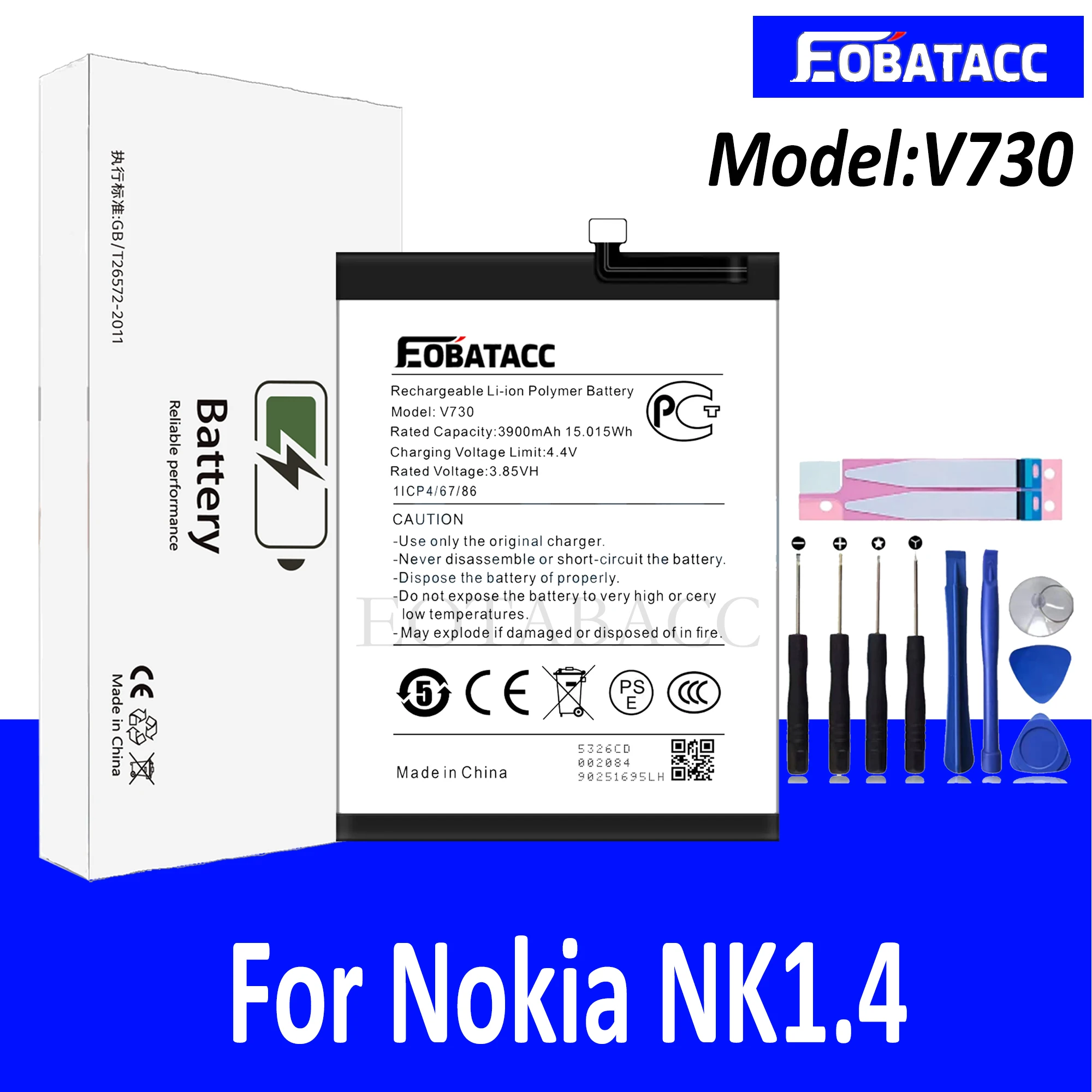EOTABACC 100% новый оригинальный аккумулятор V730 для телефона Nokia NK1.4 + инструменты