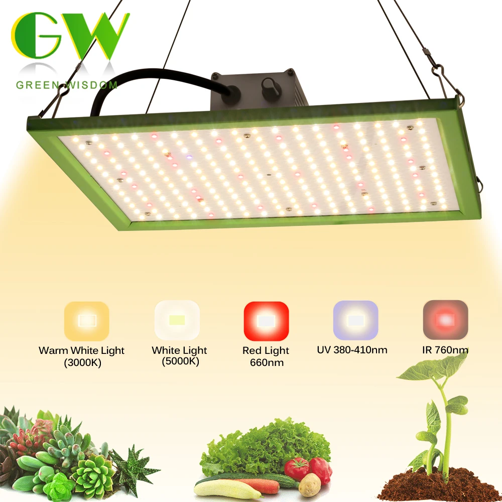 With Samsung Lm281b+ Diodes Daisy Chain Dimmable Full Spectrum Growing Lamps For Indoor Plants Greenhouse