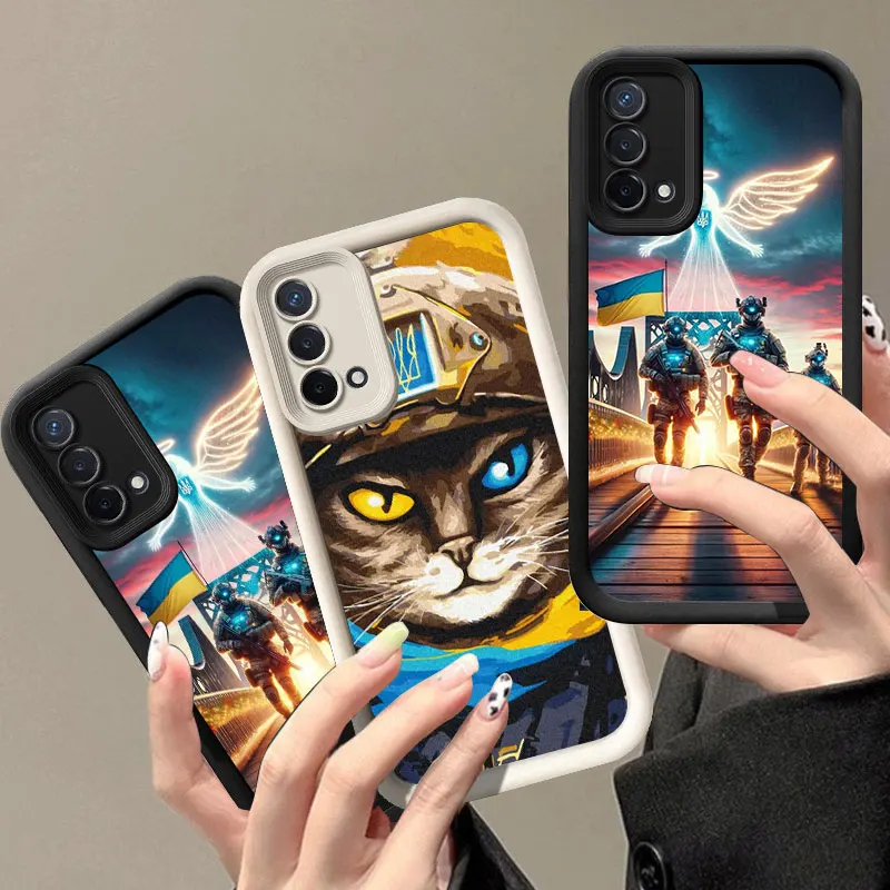 Чехол для телефона U-Ukraine с флагом F OPPO A3 Reno 10 11 12 Pro 11F 12F A58 A78 4G A98 A3X 5G A15 A16 A17 A38 A53 A57 A60