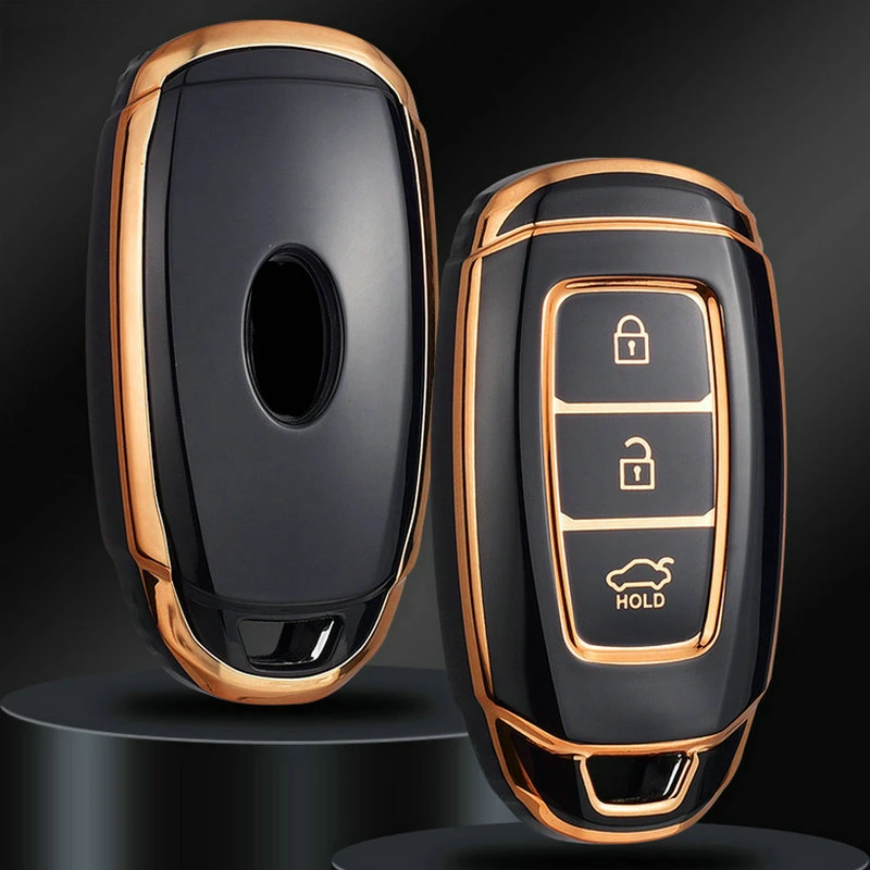 

TPU Car Key Case Cover Shell For Hyundai I30 Ix25 Elantra Solaris Azera Grandeur Ig TM Accent Santa Fe Palisade Accessories