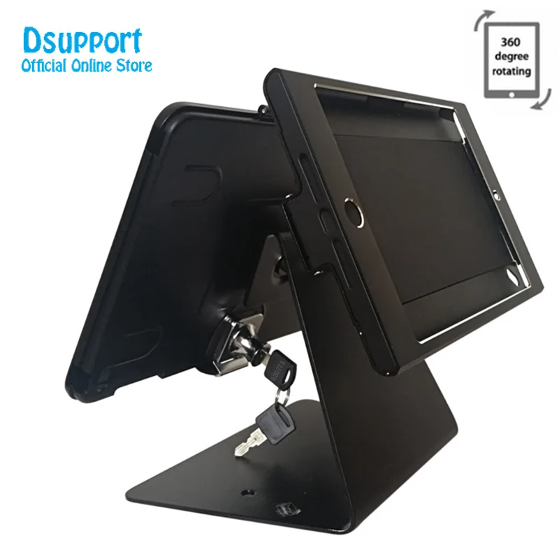 Anti-theft design case Fit For 9.7 inch iPad and 7.9 mini 12345 Metal Holder restaurant counter payment kiosk tablet stand