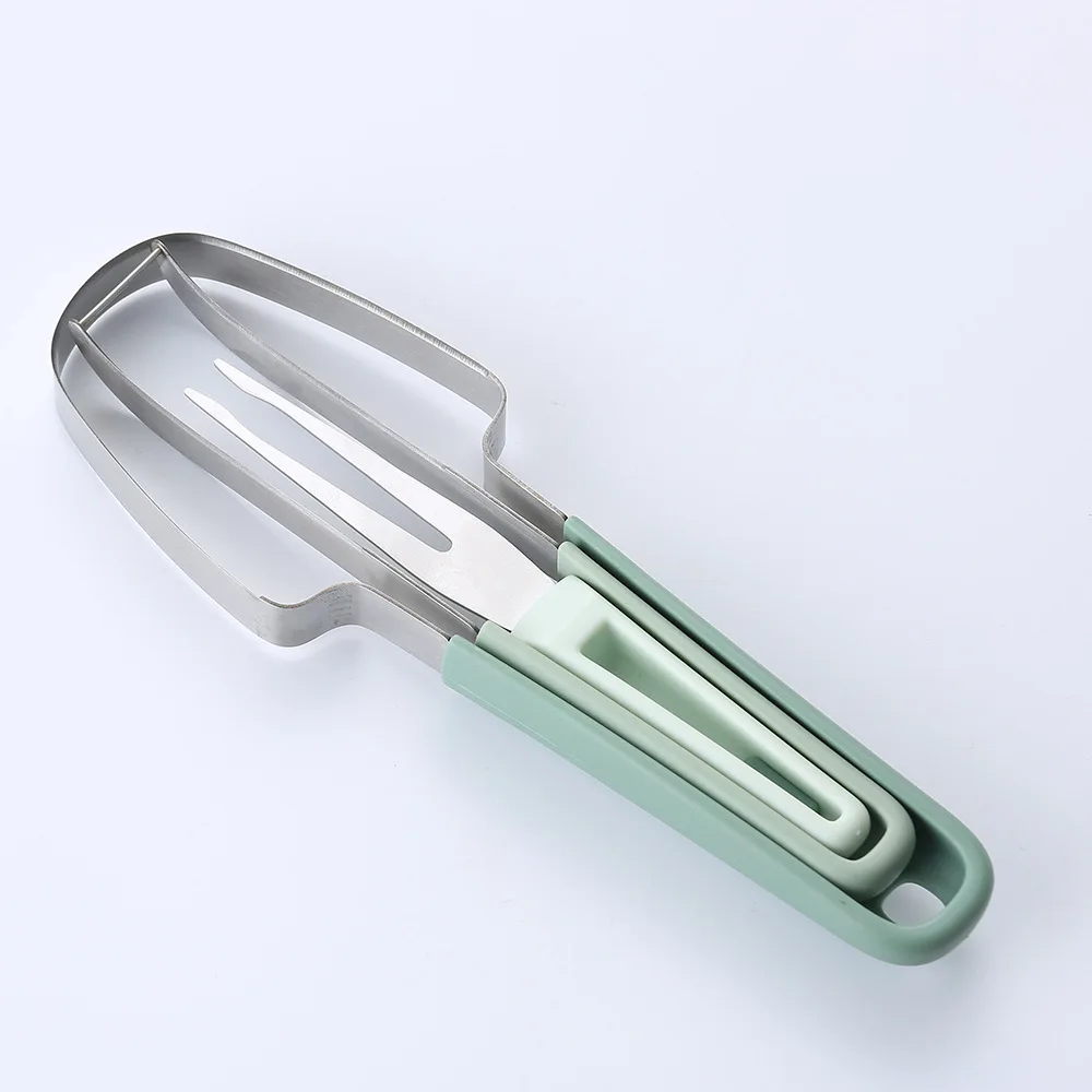 Режущий арбуз Артефакт из нержавеющей стали для резки дыни зажим фруктов