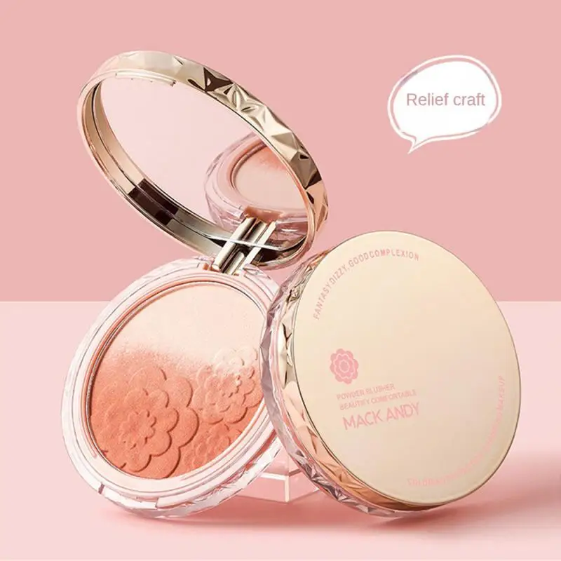 

Shimmer Blush Palette Mineral Powder Long-lasting Natural Cheek Contour Tint Peach Pink Blue Face Blusher Cosmetics Cheek Blush