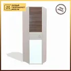 Шкаф Влада угловой 28.03 (Ручка 32 мм St.светлый) (Ясень Шимо темныйБелый, ЛДСП, Ясень Шимо, универсальная) Линия мебели