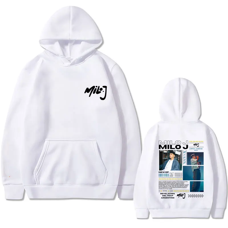 Rapper Milo J 511 Music Album Graphic Hoodie Men Women Fashion Hip Hop Oversized Sweatshirt Men's Fleece Cotton Hoodies Pullover