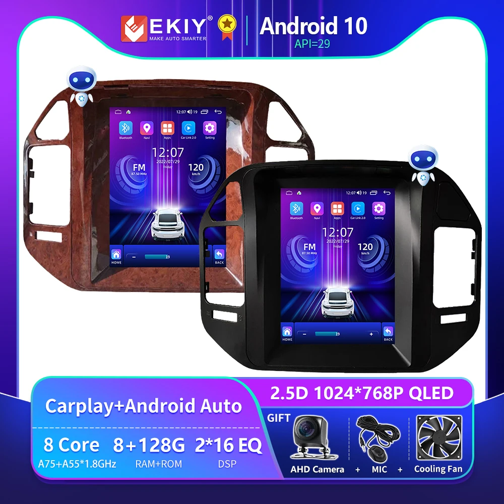 For Mitsubishi Pajero V60 V68 V73 1999-2006 Tesla Vertical Screen Navigation Gps Android Stereo Receiver 2 Din