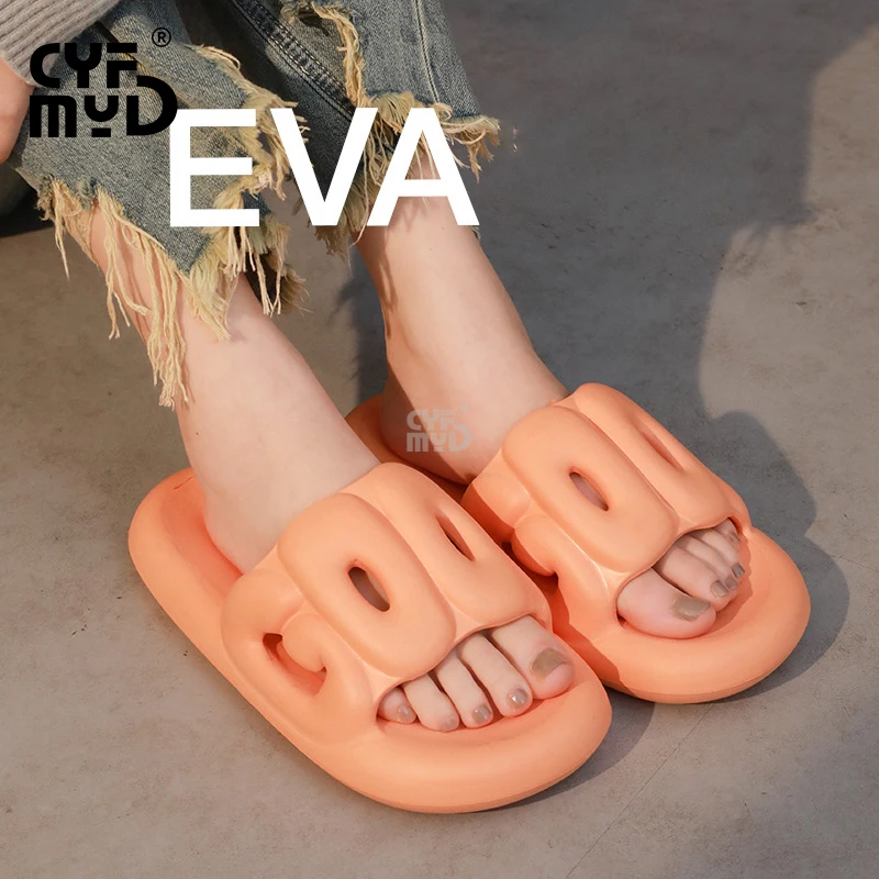 Women's Slippers for Home Cute Sturdy Sole Comfortable Woman Shoe Soft Summer EVA Slipper Wear-resistant Bathroom Slide Non-slip