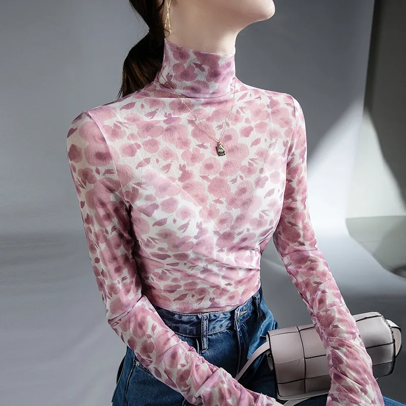 

High Quality 2023 Women T-shirt Print Style Design Female Autumn Sexy Crop Top Clothes Casual Fashion Blouses Grace Meeting