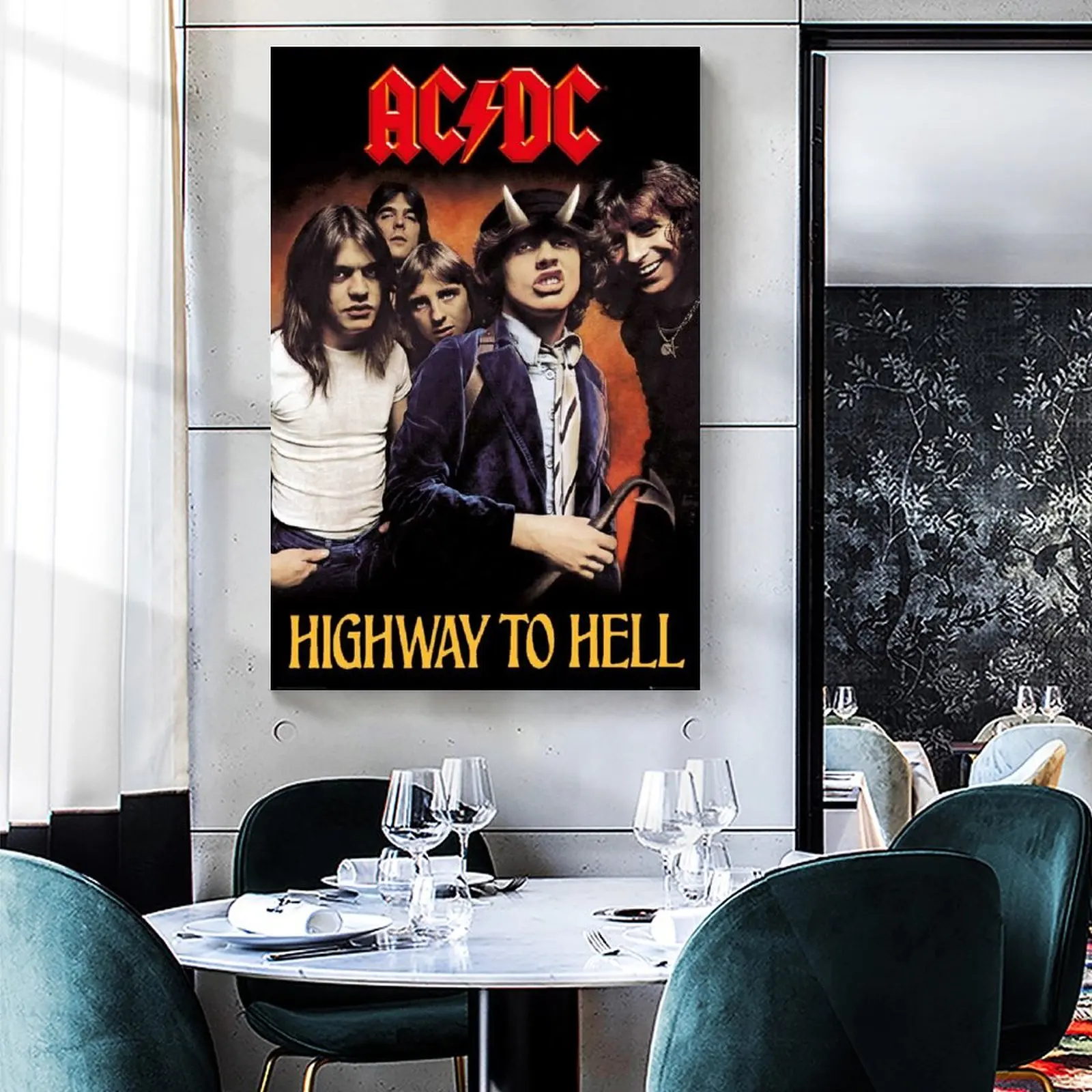 Макси-постеры и принты AC_DC Highway To Hell настенная Картина на холсте настенные картины