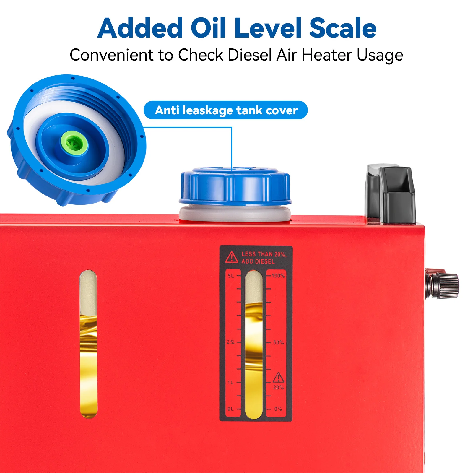 5 кВт/8 кВт все в одном 12 В дизельный воздухонагреватель с ЖК-дисплеем