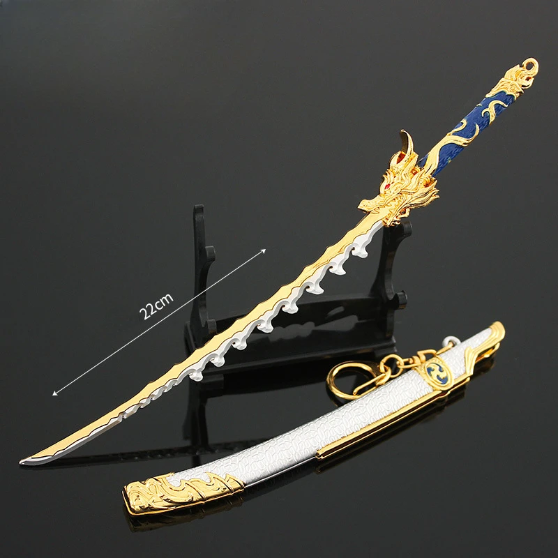 

NARAKA: BLADEPOINT игровое оружие аниме охватывающее 22 см с ножным ножом деревня чжэндун тайдао декоративные игрушки из цинкового сплава