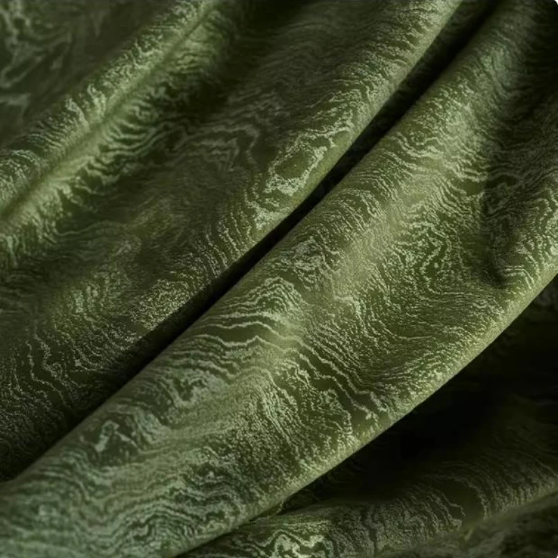 Американский ретро зеленый свет роскошные французские бархатные толстые шторы