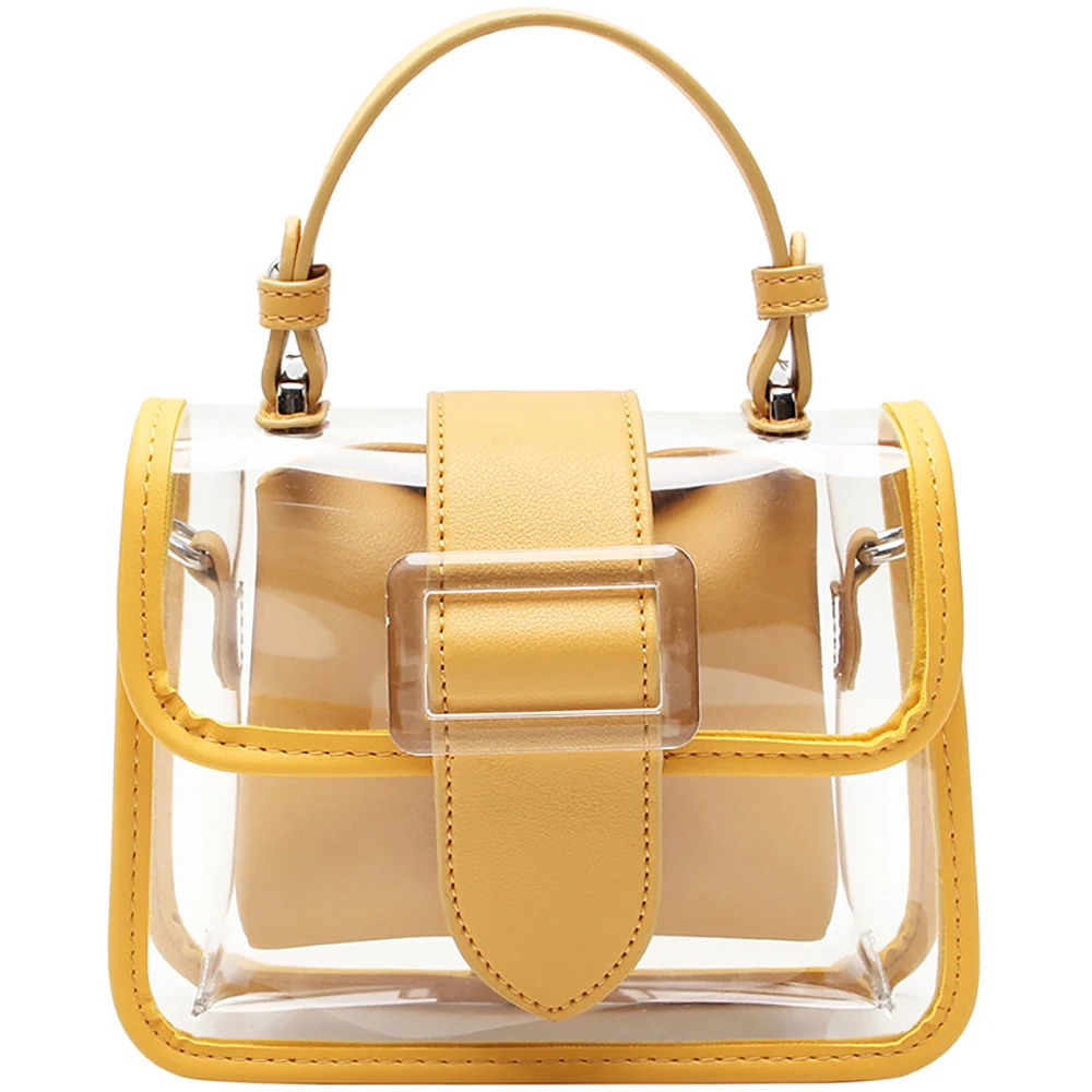 

Fashion Women Transparent Crossbody Bags For Girls Simple Cute Shoulder Package Luxury Designer Female Casual Jelly Handbags New