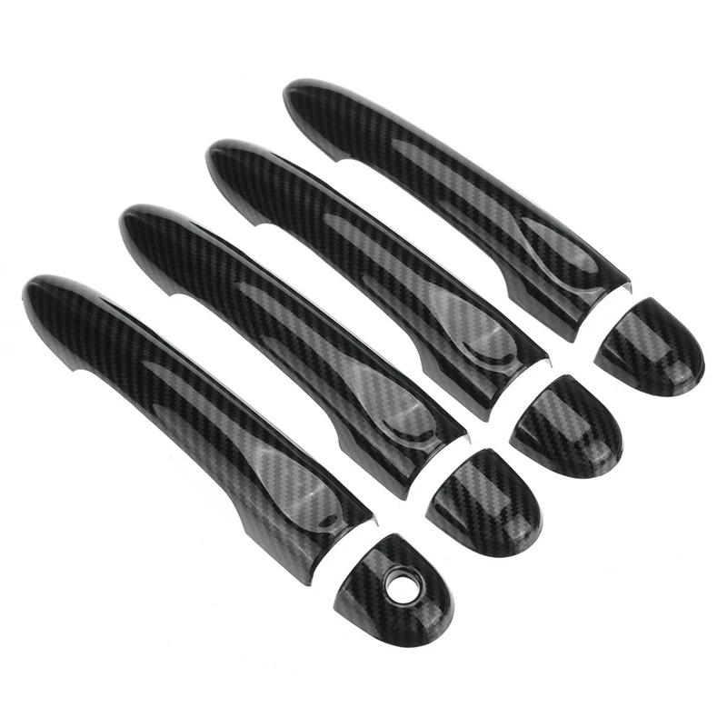 Накладка на дверную ручку из углеродного волокна с отверстием для ключа Renault Megane 3