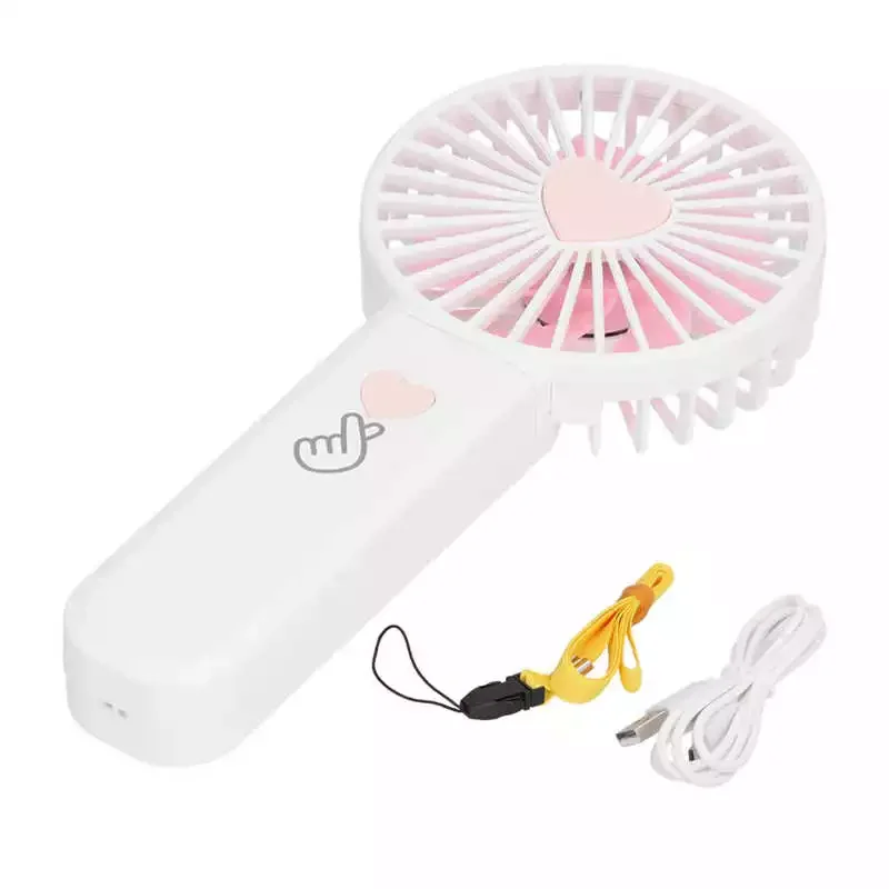 

Portable Fan Mini Fan USB Rechargeable Three‑speed Adjustable for Home Office for Shopping Traveling for Adults for Students