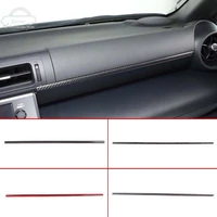 carbon fiber for toyota 86 subaru brz 2022 front passenger seat dashboard decoration strip decorative stickers car accessories