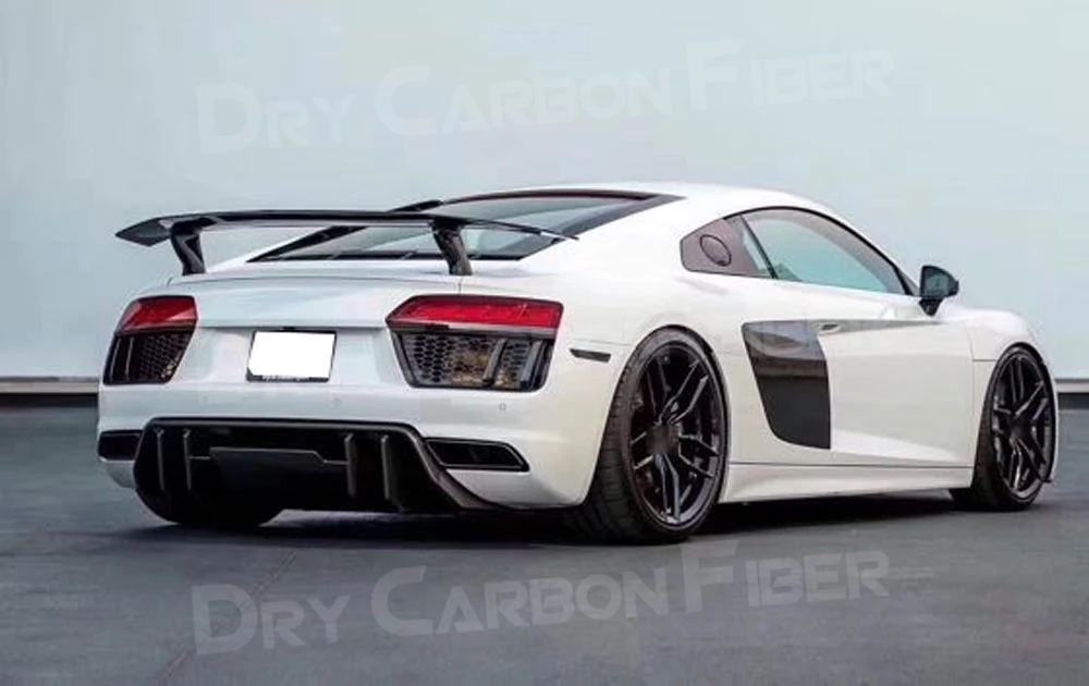 Сухой спойлер из углеродного волокна для заднего диффузора губ Audi R8 V8 V10 2017-2020