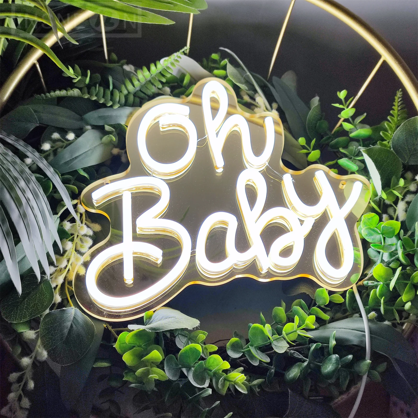 

Oh Baby LED Neon Signs LED Wedding Aesthetic Decoration Ambient Lights Party Room Decor Neon Signs Girl Gifts Neon Lighting Sign