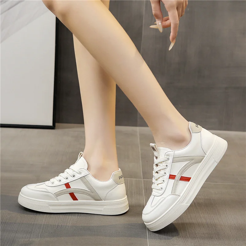  Белые туфли для девочек универсальные на толстой подошве новинка лета 2024 супер