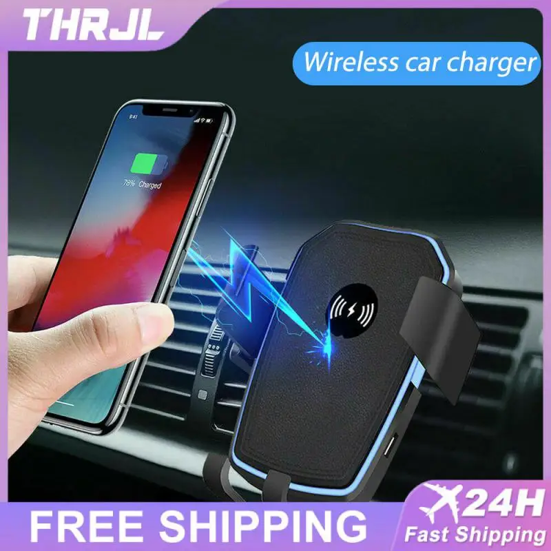 

10W Car Qi Wireless Charger, Car Suction Cup + Air Vent Mount Phone Holder, Automatic Clamping For IPhone XR X 8 11 Samsung S10